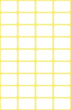 ZWECK ETIKETTEN (18X12MM, WIT)