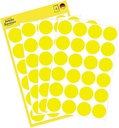 ZWECK ETIKETTEN (18MM, 96st (ROND), GEEL)