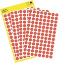 ZWECK ETIKETTEN (8MM (ROND), ROOD)