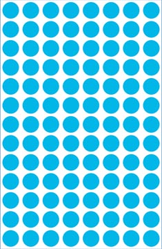 ZWECK ETIKETTEN (8MM (ROND), BLAUW)