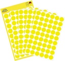ZWECK ETIKETTEN (12MM (ROND), GEEL)