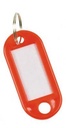 Q-CONNECT sleutelhanger, pak van 10 stuks, rood