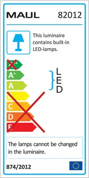 BUR.LAMP MAUL LED ZWART