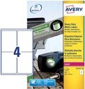 ZWECK WEERVASTE ETIKETTEN LASER (99.1X139MM)