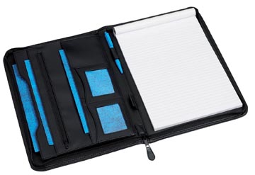 Schrijfmap Rillstab Excellent deluxe A4 lederlook zwart