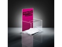 Actiebox Sigel transparant 22x17x30 cm + insteek voor A4