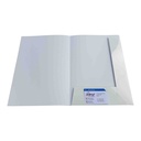 PRESENTATIEMAP A4 250GR GLANZEND WIT 2KLEP