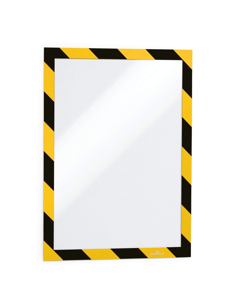 Informatiekader DURAFRAME® SECURITY A4 - zwart/geel