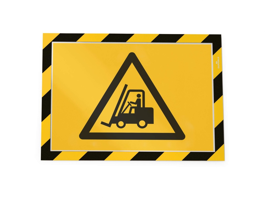 Informatiekader DURAFRAME® SECURITY A4 - zwart/geel