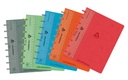 ADOC A5 SYSTEM WRITING - 72blz -  omslag karton met linnenstructuur  geruit 5mm + rode marge -  ADOC lat