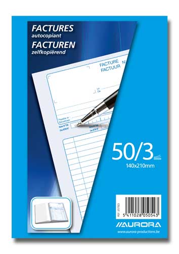 FACTURENBOEK (14.8X21MM, TRIPLI, NCR)