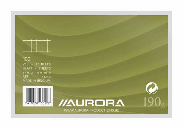 FICHES (100X150MM, WIT, GERUIT)