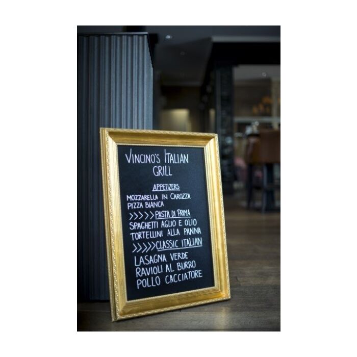 CLASSIC KRIJTBORD 65X85 GOUDEN RAND