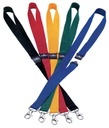 10ST TEXTIELKOORD VOOR BADGES ZWART