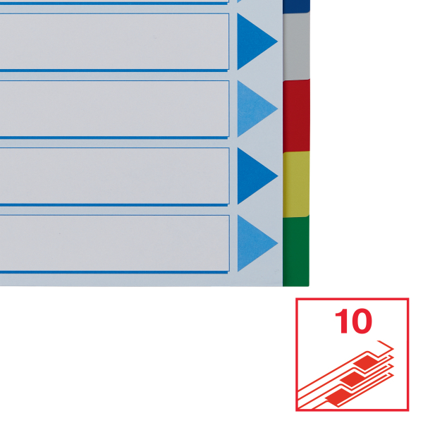 VERDEELKAARTEN KUNSTSTOF A4 (10 (2))