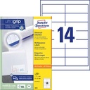 ZWECK ETIKETTEN INKJET-LASER-KOPIE (97X37MM)