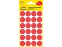 ZWECK ETIKETTEN (18MM, 96st (ROND), ROOD)