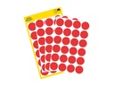 ZWECK ETIKETTEN (18MM, 96st (ROND), ROOD)