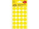 ZWECK ETIKETTEN (18MM, 96st (ROND), GEEL)