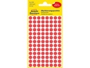 ZWECK ETIKETTEN (8MM (ROND), ROOD)