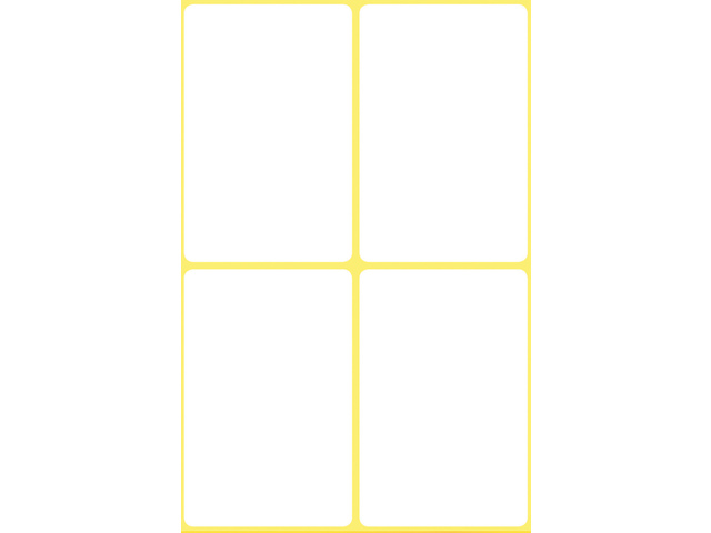 ZWECK ETIKETTEN (54X35MM, WIT)