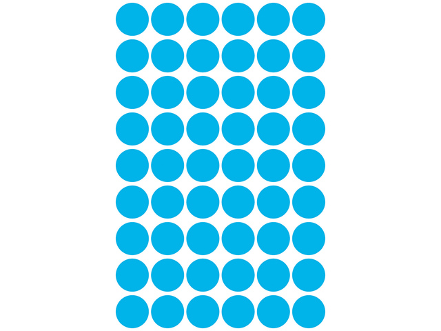 ZWECK ETIKETTEN (12MM (ROND), BLAUW)