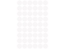 ZWECK ETIKETTEN (12MM (ROND), WIT)