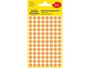 ZWECK ETIKETTEN (8MM (ROND), FLUO ORANJE)