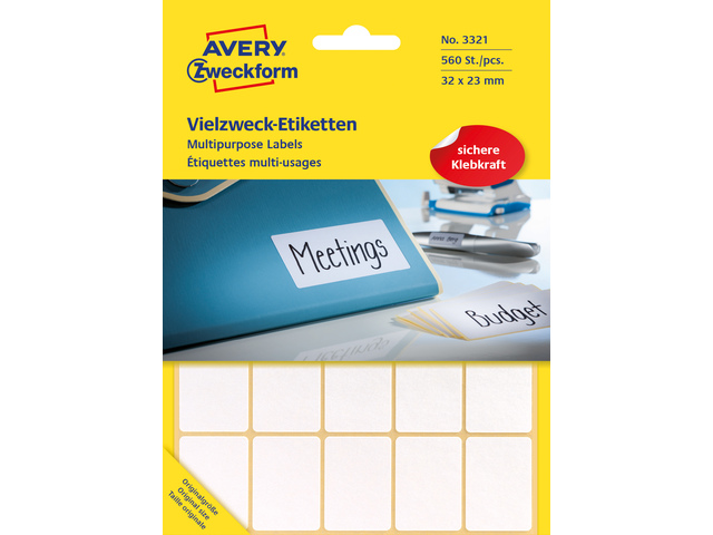 ZWECK ETIKETTEN (32X23MM, -)