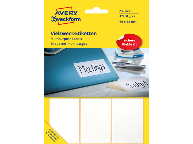 ZWECK ETIKETTEN (66X38MM, -)