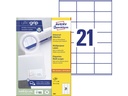 ZWECK ETIKETTEN INKJET-LASER-KOPIE (70X41MM)