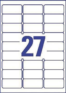 ZWECK STICK&LIFT ETIKETTEN (63.5X29.6MM), 25 VELLEN