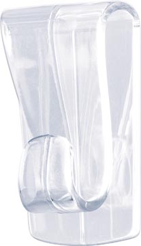 TESA 2X KLEVENDE TRANSPARANTE HAKEN VOOR GLAS