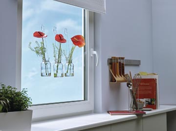TESA 2X KLEVENDE TRANSPARANTE HAKEN VOOR GLAS