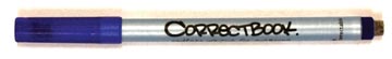 CORRECTBOOK FINELINER BLAUW