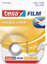 DUBBELZIJDIGE PLAKBAND TESA FILM 12mmX7.5mm MET DISPENSER