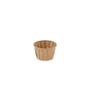Bakje papier (FSC®) rond bruin 1.25oz / 37ml  ø50 x h31mm krimp à 200