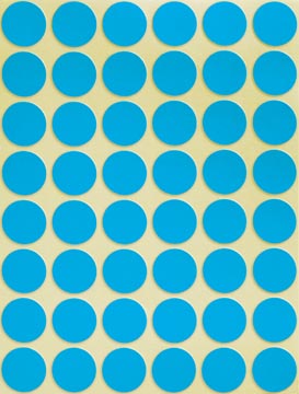 ETIKETTEN ROND (BLAUW, DOOS, 18)