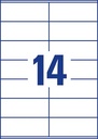 ZWECK ETIKETTEN INKJET-LASER-KOPIE (105X41MM)