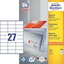 ZWECK ETIKETTEN INKJET-LASER-KOPIE (70X32MM)