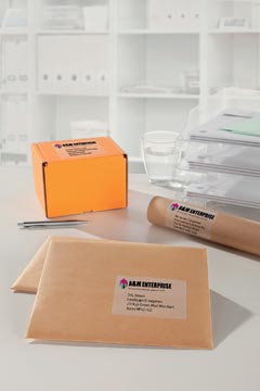 ZWECK ETIKETTEN TRANSPARANT (99.1X67.7MM, LASER)