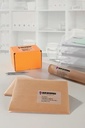 ZWECK ETIKETTEN TRANSPARANT (99.1X67.7MM, LASER)