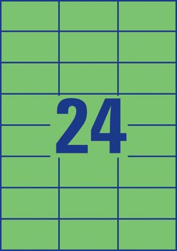 ZWECK ETIKETTEN (70X37MM, GROEN)
