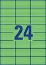 ZWECK ETIKETTEN (70X37MM, GROEN)