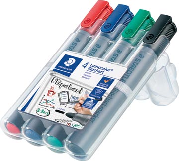 ETUI 4 FLIPCHART MARKER STAEDTLER