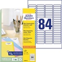 ZWECK ETIKETTEN TRANSPARANT (46.0X11.1MM, LASER)