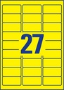 ZWECK ETIKETTEN NEON (63.5X29.6MM, GEEL)