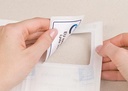 ZWECK NAAMETIKET (50X80MM, BLAUW KADER)