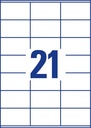 ZWECK ETIKETTEN INKJET-LASER-KOPIE (70X41MM)