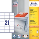 ZWECK ETIKETTEN INKJET-LASER-KOPIE (70X41MM)